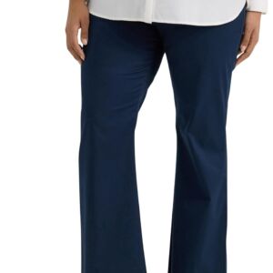 Women Plus Size Wrinkle Free Mid Rise Bootcut Pant