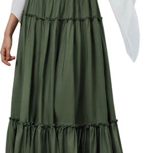 High Waisted Long Skirts for Women Fall Plus Size  Maxi Skirt