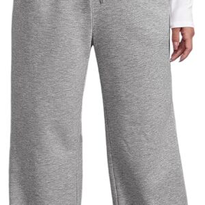 Plus Size Wide Leg Pants for Women Yoga Sweatpants Lounge High Waisted Drawstring Baggy Pants with Pockets